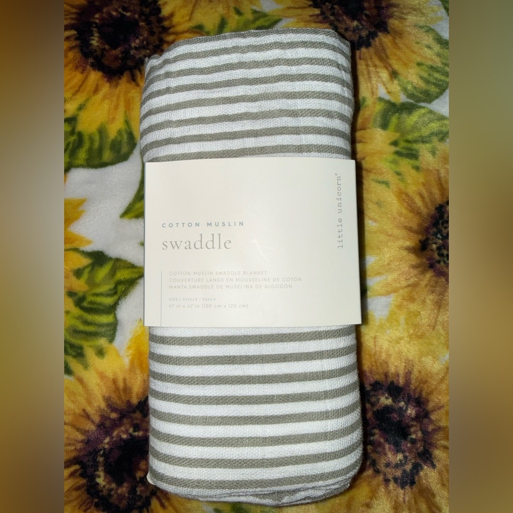 LITTLE Unicorn Cotton Muslin Swaddle Blanket - NWT